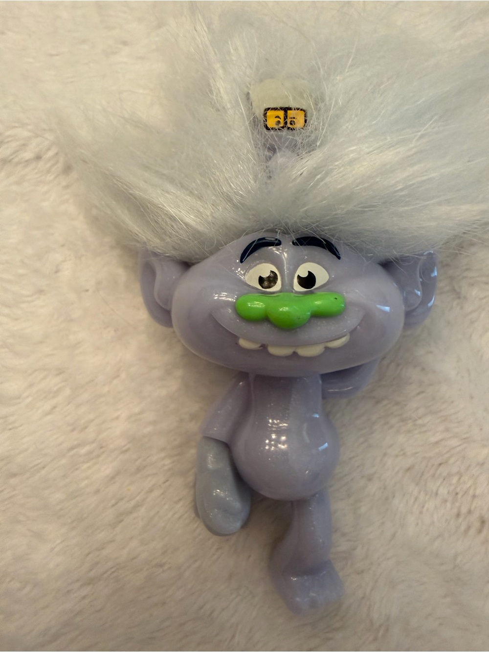 MCDONALDS HAPPY MEAL TOY TROLLS WORLD TOUR 2020 #7 Guy DIAMOND blue figure